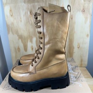 Free People Tan Leather Boots